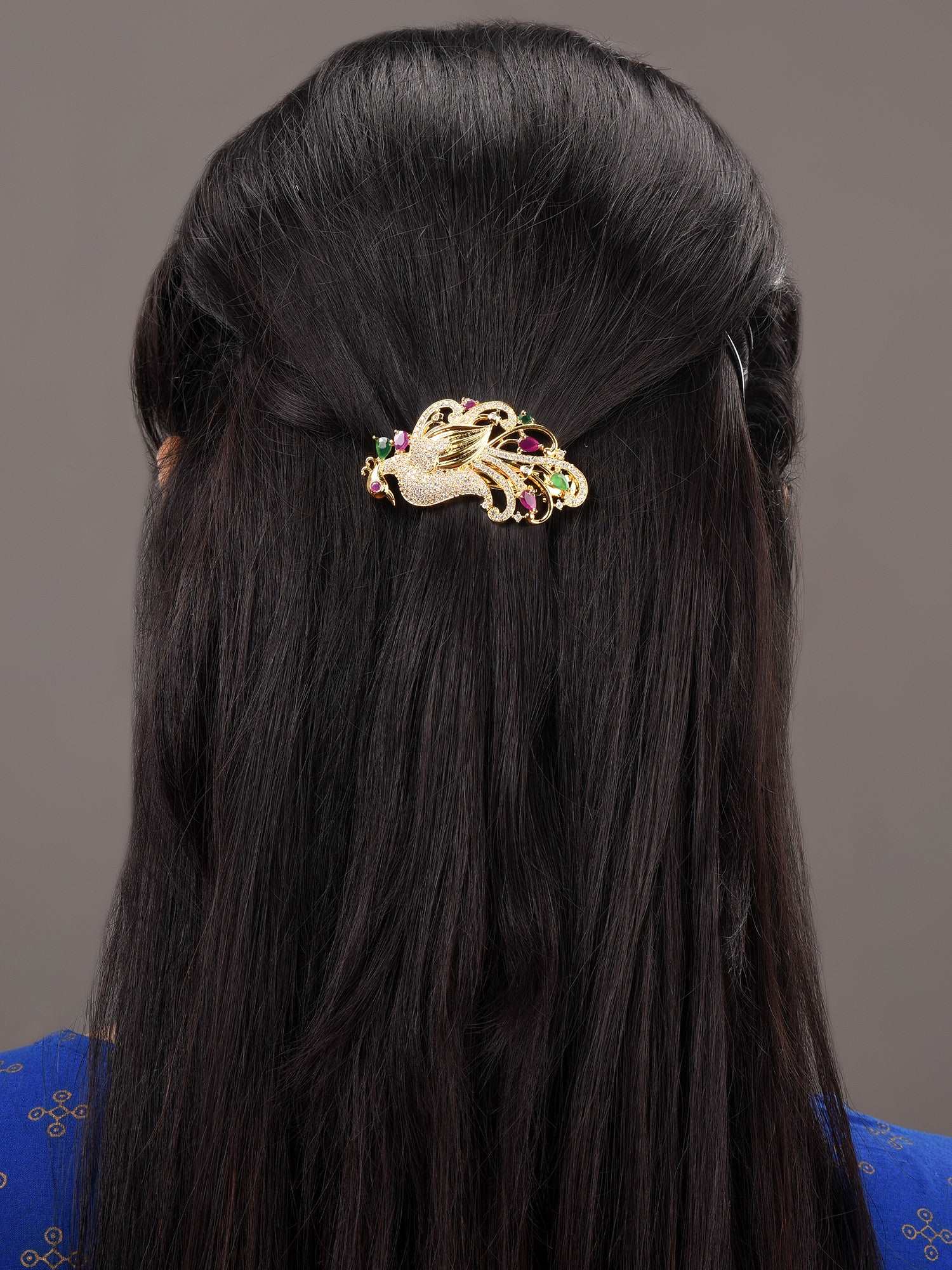 Gold Plated Beaded Red Hair Clip Jewellery Regular Sale Price