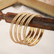 Set of 2 Gold Plated white AD Studded Handmade Designer Bangles