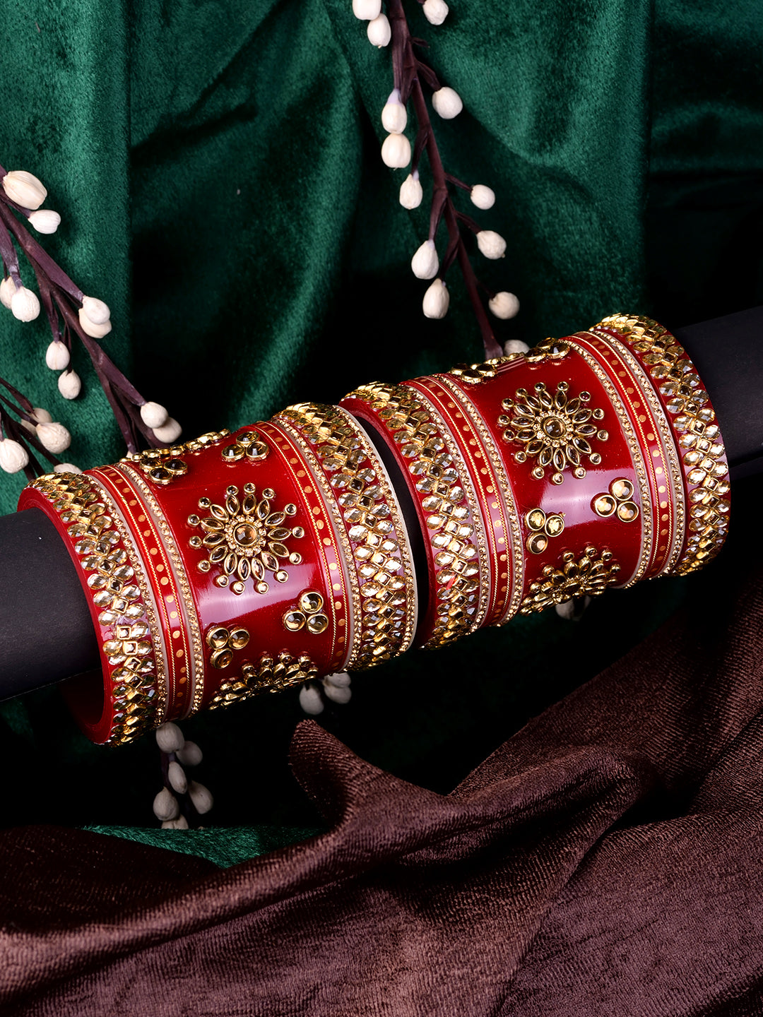 Red bangles sale for bride