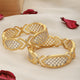 Set of 2 Dual Gold Plated  Modern Blend Hand Crafted Bangles Set