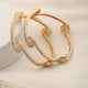 Set Of 2 White Gold Plated White AD studded Handcrafted Designer Bangles