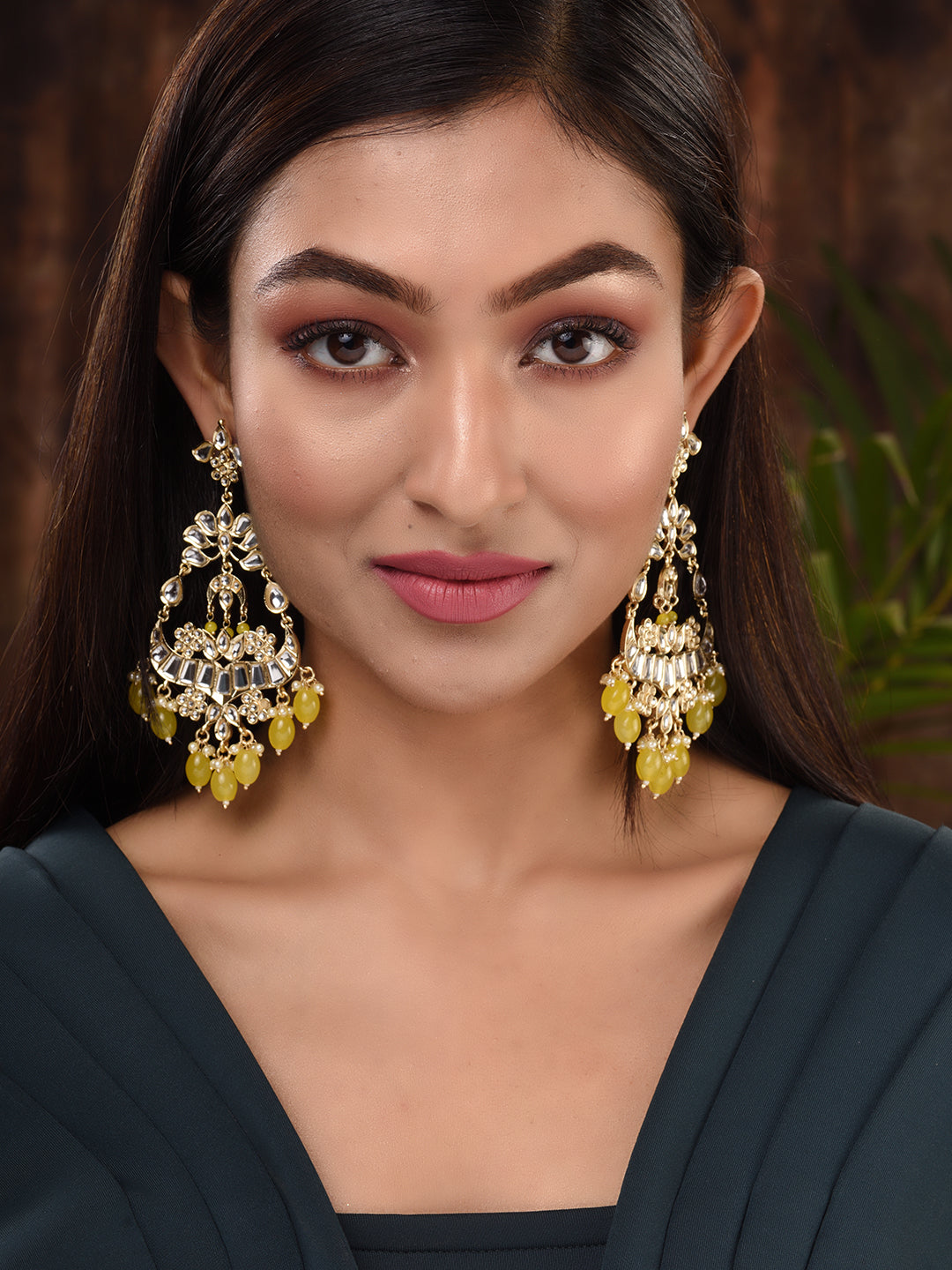 Kundan gold earrings on sale price